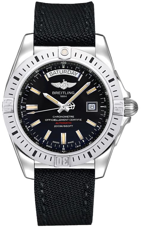 breitling galactic 44 a45320b9 bd42|Breitling Galactic 44 Automatic Black Dial Men's Watch .